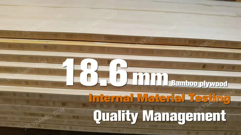 厚さ 18.6mm 長さ 2440mm 竹合板 内部材質試験(1) 2