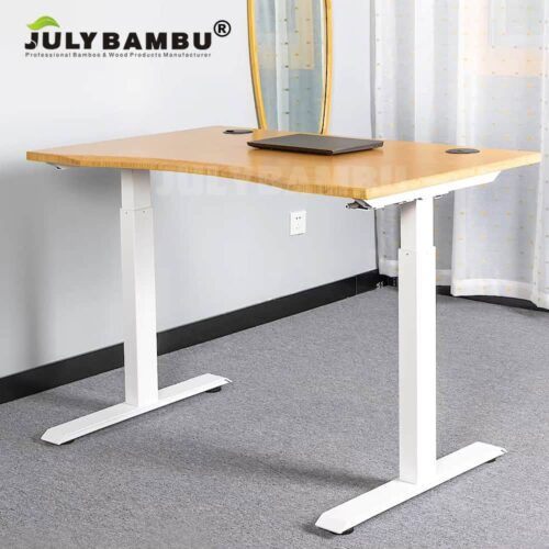Bamboo Desktops Electric Height Adjustable