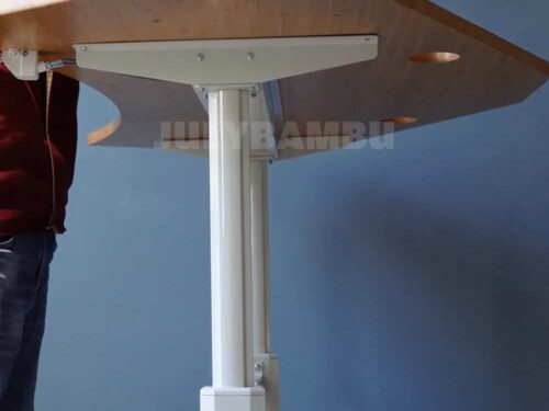 Bamboo writing Table Desk Electric Height Adjustable