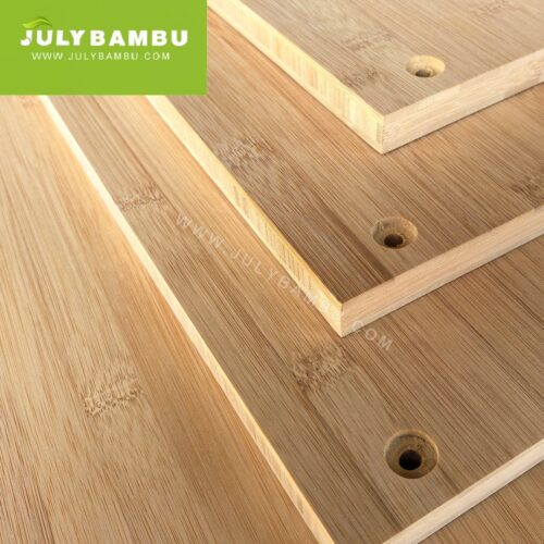 bamboo sheet 19 mm carbonized horizontal cnc engraving screw holes