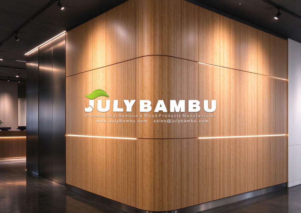 bamboo wall cladding panel for commercial interior projects
